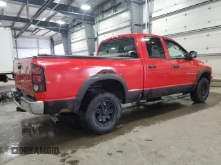2005 Dodge 1500 SLT with VIN 1D7HU18D25J613961, listed as a Copart auction lot 53507555 with 163,110 mi miles and Salvage Title. Bid and sale history available at carsss.com. Image 3.