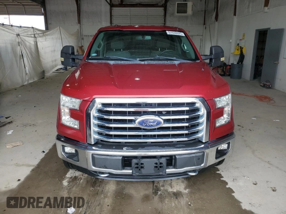 2016 Ford F-150 XLT with VIN 1FTEW1EG2GKF93746, listed as a Copart auction lot 57030625 with 124,989 mi miles and Salvage title. Bid and sale history available at DreamBid. Image 5.