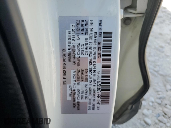 2020 Mazda CX-9 Signature with VIN JM3TCBEY7L0418274, listed as a Copart auction lot 73657594 with Not Provided miles and Salvage Title. Bid and sale history available at carsss.com. Image 15.