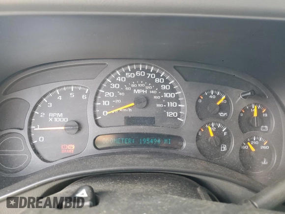 2004 Chevrolet Silverado 1500 Z71 with VIN 2GCEK19T041164152, listed as a Copart auction lot 54296785 with 195,494 mi miles and Salvage Title. Bid and sale history available at DreamBid. Image 9.