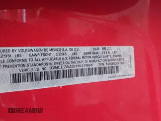 2012 Volkswagen Jetta TDI w/Premium z VIN 3VWLL7AJ3CM027986, wystawiony jako IAAI lot #41453897 z przebiegiem 68 928 mil mil oraz . Historia ofert i sprzedaży dostępna na DreamBid. Obrazek 9.