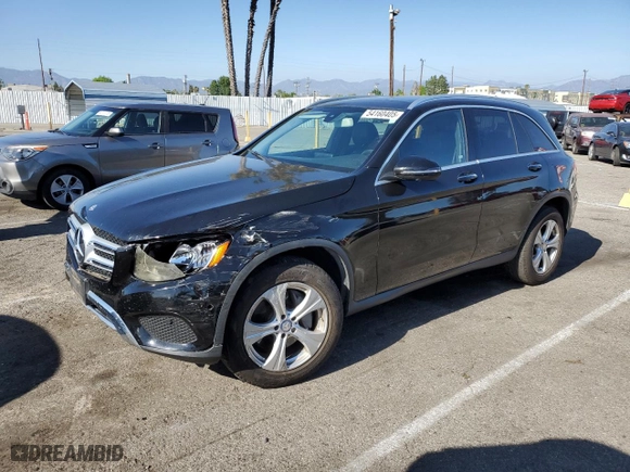 2016 Mercedes-Benz GLC with VIN WDC0G4JB7GF065173, listed as a Copart auction lot 54160405 with 88,642 mi miles and Salvage Title. Bid and sale history available at carsss.com. Image 1.