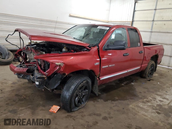 2007 Dodge 1500 SLT with VIN 1D7HU18297S257889, listed as a Copart auction lot 54304465 with 179,497 mi miles and Clean Title. Bid and sale history available at DreamBid. Image 1.