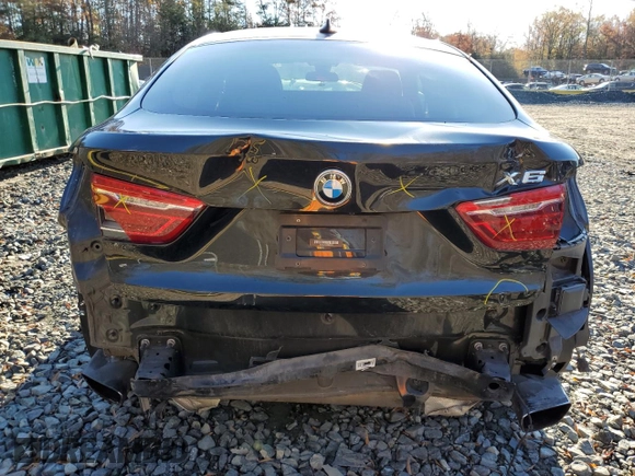 2016 BMW X6 xDrive50i with VIN 5UXKU6C55G0R33747, listed as a Copart auction lot 79706094 with 116,102 mi miles and Salvage Title. Bid and sale history available at carsss.com. Image 6.