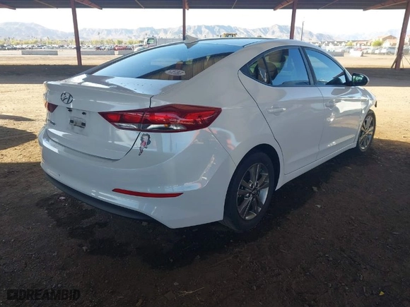 2018 Hyundai Elantra SEL with VIN 5NPD84LF8JH308233, listed as a IAAI auction lot 41817023 with 117,865 mi miles. Bid and sale history available at carsss.com. Image 4.