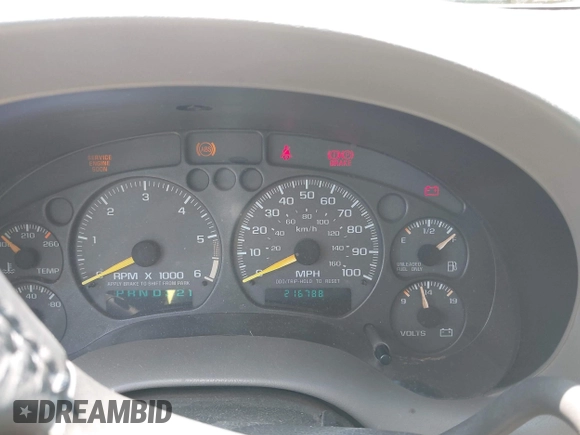 1999 Chevrolet Blazer LS с VIN 1GNCT18W3XK116060, выставлен на аукционе IAAI как лот 42213762 с пробегом 216 788 миль миль и . История ставок и продаж доступна на DreamBid. Изображение 7.