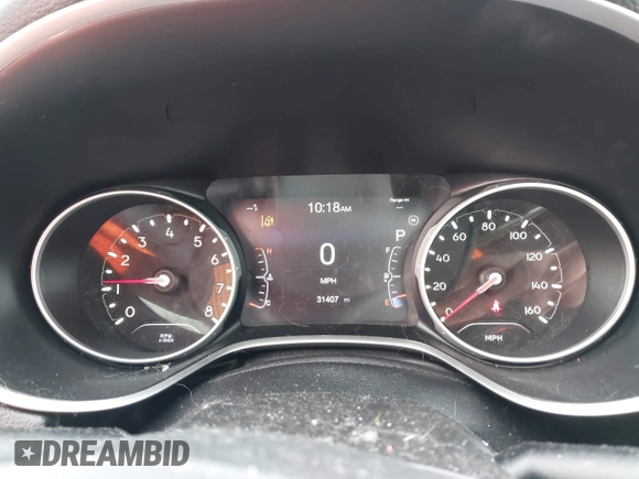 2018 Jeep Compass Limited with VIN 3C4NJDCB4JT400252, listed as a IAAI auction lot 41838268 with 31,407 mi miles. Bid and sale history available at carsss.com. Image 7.