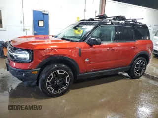2022 Ford Bronco Sport Outer Banks with VIN 3FMCR9C65NRD98431, listed as a Copart auction lot 61596305 with 21,444 mi miles and Salvage title. Bid and sale history available at DreamBid. Image 1.