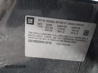 2017 Cadillac XTS Luxury with VIN 2G61M5S35H9139736, listed as a IAAI auction lot 41416683 with 119,907 mi miles. Bid and sale history available at carsss.com. Image 9.