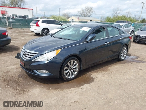 2012 Hyundai Sonata 2.4L Limited PZEV with VIN 5NPEC4AC9CH433143, listed as a IAAI auction lot 42050027 with 87,682 mi miles. Bid and sale history available at carsss.com. Image 2.