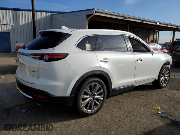 2021 Mazda CX-9 Signature with VIN JM3TCBEY4M0504837, listed as a Copart auction lot 47611595 with 85,491 mi miles and Salvage Title. Bid and sale history available at DreamBid. Image 3.