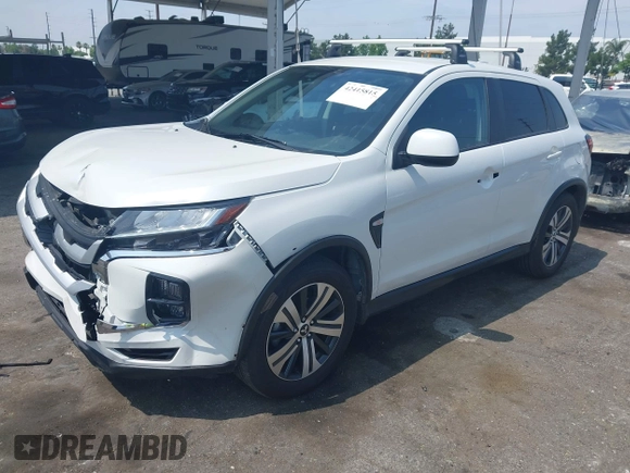 2021 Mitsubishi Outlander ES with VIN JA4APUAU7MU027570, listed as a IAAI auction lot 42415815 with 56,339 mi miles and . Bid and sale history available at DreamBid. Image 16.