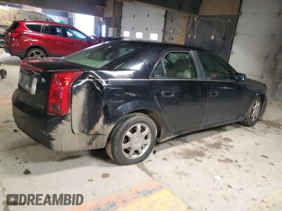 2003 Cadillac CTS with VIN 1G6DM57N530111655, listed as a Copart auction lot 88501405 with 160,595 mi miles and Salvage Title. Bid and sale history available at carsss.com. Image 3.