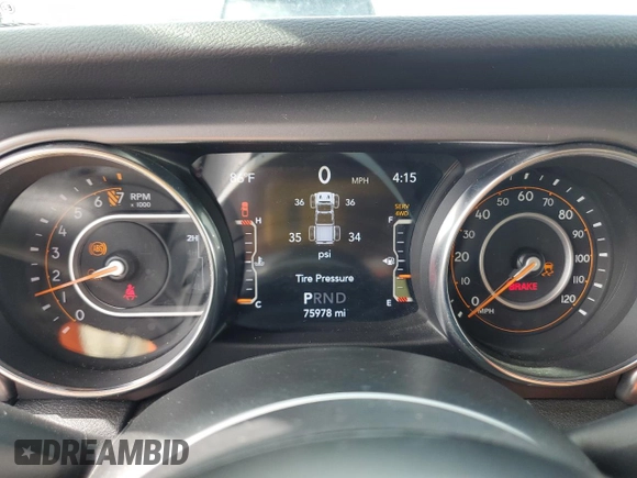 2021 Jeep Gladiator Sport S с VIN 1C6JJTAG5ML583241, выставлен на аукционе Copart как лот 58386985 с пробегом 75 978 миль миль и Списание • Salvage title. История ставок и продаж доступна на DreamBid. Изображение 9.