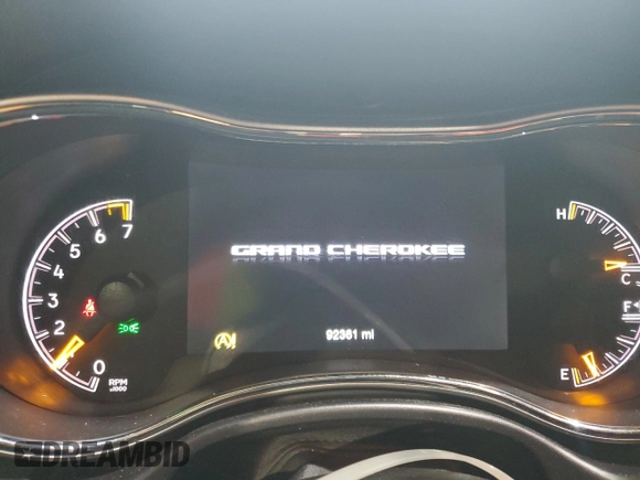 2018 Jeep Grand Cherokee Altitude with VIN 1C4RJFAG1JC484523, listed as a Copart auction lot 55816645 with 92,361 mi miles and Salvage title. Bid and sale history available at DreamBid. Image 9.