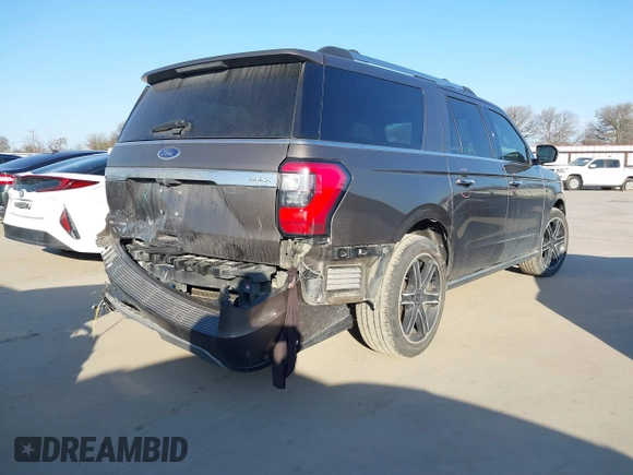 2019 Ford Expedition Max Limited with VIN 1FMJK1KTXKEA75351, listed as a IAAI auction lot 41620986 with 91,281 mi miles and . Bid and sale history available at DreamBid. Image 4.