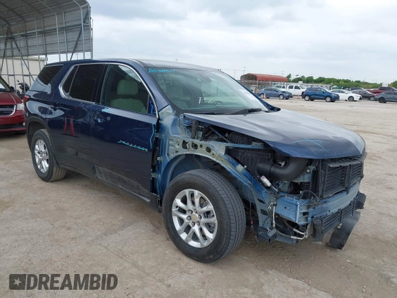 2023 Chevrolet Traverse LS with VIN 1GNERFKW6PJ221839, listed as a IAAI auction lot 42064680 with 41,183 mi miles and . Bid and sale history available at DreamBid. Image 1.