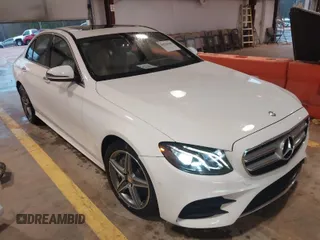 2017 Mercedes-Benz E-Class E 300 Luxury with VIN WDDZF4KB0HA017842, listed as a IAAI auction lot 41718309 with 110,666 mi miles. Bid and sale history available at carsss.com. Image 1.