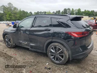 2024 Infiniti QX50 Sport with VIN 3PCAJ5FA9RF104578, listed as a Copart auction lot 58566605 with 16,306 mi miles and Salvage title. Bid and sale history available at DreamBid. Image 2.