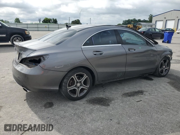 2014 Mercedes-Benz CLA 250 with VIN WDDSJ4GBXEN133966, listed as a Copart auction lot 59897715 with 100,509 mi miles and Salvage title. Bid and sale history available at DreamBid. Image 3.