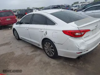 2016 Hyundai Sonata 2.4L Sport with VIN 5NPE34AF0GH342889, listed as a IAAI auction lot 41960631 with 198,541 mi miles. Bid and sale history available at carsss.com. Image 3.