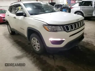2019 Jeep Compass Sport with VIN 3C4NJDAB2KT598513, listed as a Copart auction lot 83871674 with 65,193 mi miles and Salvage title. Bid and sale history available at DreamBid. Image 14.