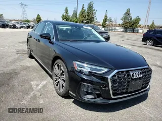 2022 Audi A8 with VIN WAULDAF86NN001617, listed as a Copart auction lot 63068504 with 25,974 mi miles and Salvage title. Bid and sale history available at DreamBid. Image 10.