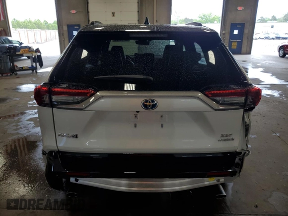 2023 Toyota RAV4 Hybrid XSE with VIN JTME6RFV5PD537302, listed as a Copart auction lot 58723145 with 37,829 mi miles and Salvage title. Bid and sale history available at DreamBid. Image 6.