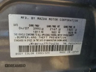 2007 Mazda 3 S Sport with VIN JM1BK144771744236, listed as a Copart auction lot 48684865 with 181,643 mi miles and Salvage Title. Bid and sale history available at DreamBid. Image 13.