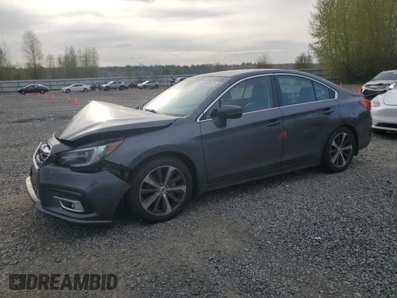 2018 Subaru Legacy Limited with VIN 4S3BNAN64J3031281, listed as a Copart auction lot 52573575 with 48,263 mi miles and Salvage Title. Bid and sale history available at carsss.com. Image 1.