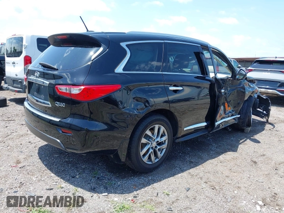 2015 Infiniti QX60 z VIN 5N1AL0MM3FC501878, wystawiony jako IAAI lot #42539150 z przebiegiem 224 239 mil mil oraz . Historia ofert i sprzedaży dostępna na DreamBid. Obrazek 4.