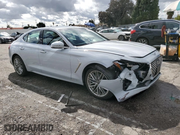 2020 Genesis G70 2.0T with VIN KMTG64LA7LU056492, listed as a Copart auction lot 46338413 with 24,645 mi miles and . Bid and sale history available at DreamBid. Image 4.