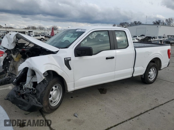 2022 Ford F-150 XL z VIN 1FTEX1CB2NKE71227, wystawiony jako Copart lot #41760385 z przebiegiem 27 946 mil mil oraz Szkoda całkowita • Salvage title. Historia ofert i sprzedaży dostępna na DreamBid. Obrazek 1.