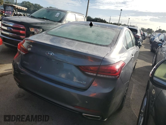 2015 Hyundai Genesis 3.8L with VIN KMHGN4JE7FU022415, listed as a Copart auction lot 74740224 with 0 mi miles and Salvage Title. Bid and sale history available at carsss.com. Image 3.