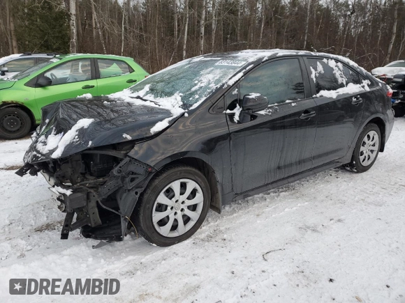 2021 Toyota Corolla L with VIN 5YFBPMBE9MP152360, listed as a Copart auction lot 83143844 with 136,981 mi miles and Salvage Title. Bid and sale history available at carsss.com. Image 1.