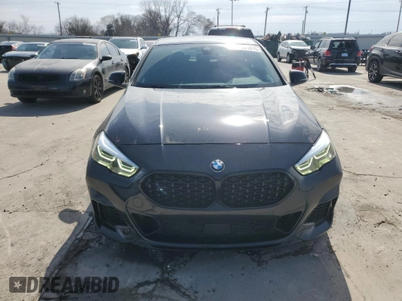 2021 BMW 2 Series M235i xDrive with VIN WBA13AL02M7J66141, listed as a Copart auction lot 44651015 with 22,656 mi miles and Salvage Title. Bid and sale history available at DreamBid. Image 5.