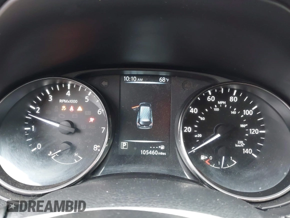 2017 Nissan Rogue SV with VIN KNMAT2MTXHP513920, listed as a IAAI auction lot 40800668 with 105,460 mi miles. Bid and sale history available at carsss.com. Image 7.