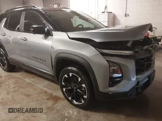 2025 Chevrolet Equinox AWD RS with VIN 3GNAXTEG0SL154518, listed as a IAAI auction lot 41597359 with 5,614 mi miles and . Bid and sale history available at DreamBid. Image 1.