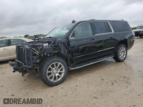2017 GMC Yukon XL Denali with VIN 1GKS2HKJ3HR390983, listed as a Copart auction lot 68530834 with 160,214 mi miles and Salvage Title. Bid and sale history available at carsss.com. Image 1.