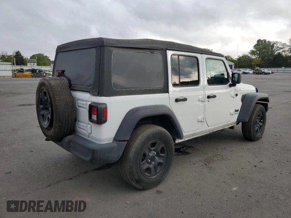 2022 Jeep Wrangler Unlimited Willys with VIN 1C4HJXDN2NW253579, listed as a Copart auction lot 73274214 with 22,583 mi miles and Salvage Title. Bid and sale history available at DreamBid. Image 3.