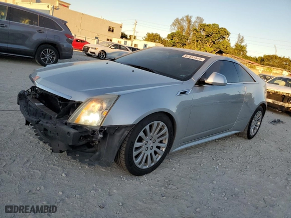 2011 Cadillac CTS Coupe with VIN 1G6DA1ED0B0165522, listed as a Copart auction lot 82597524 with 120,966 mi miles and Salvage Title. Bid and sale history available at carsss.com. Image 1.