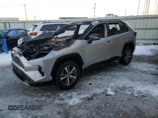 2019 Toyota RAV4 Hybrid XSE z VIN JTMEWRFV1KD520280, wystawiony jako Copart lot #87699465 z przebiegiem Nie podano mil oraz Szkoda całkowita • Salvage title. Historia ofert i sprzedaży dostępna na DreamBid. Obrazek 1.