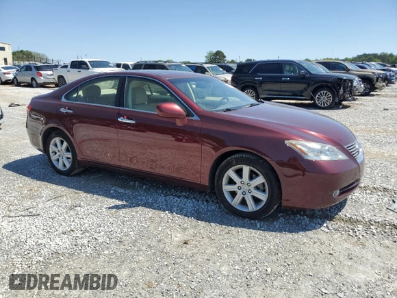 2007 Lexus ES 330 with VIN JTHBJ46G272152506, listed as a Copart auction lot 52325285 with 103,744 mi miles and Salvage Title. Bid and sale history available at DreamBid. Image 4.
