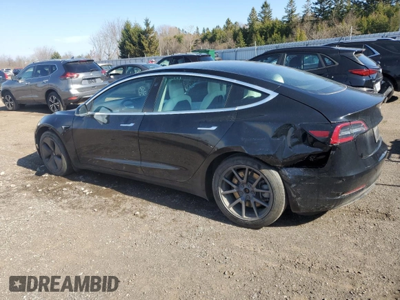 2019 Tesla Model 3 Long Range with VIN 5YJ3E1EB6KF421305, listed as a Copart auction lot 54838355 with 88,111 mi miles and Clean Title. Bid and sale history available at DreamBid. Image 2.