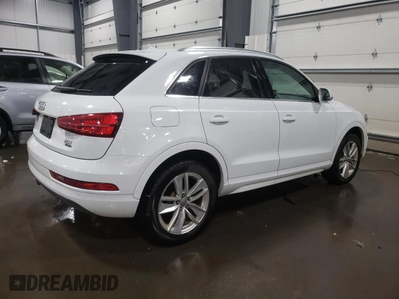 2017 Audi Q3 Premium Plus with VIN WA1JCCFS8HR001694, listed as a Copart auction lot 38311113 with 60,086 mi miles. Bid and sale history available at carsss.com. Image 3.