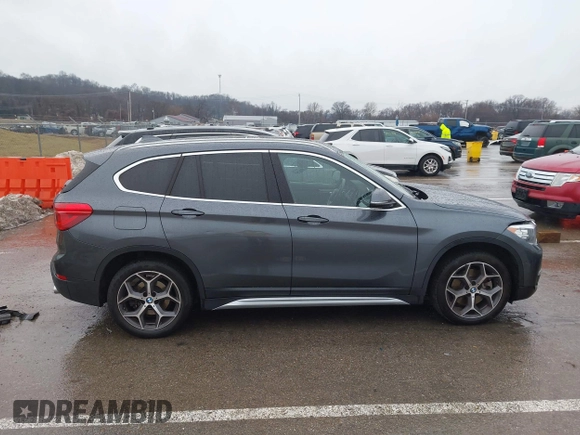 2019 BMW X1 sDrive28i with VIN WBXHU7C52K5L12160, listed as a IAAI auction lot 41452244 with 59,344 mi miles and . Bid and sale history available at DreamBid. Image 14.