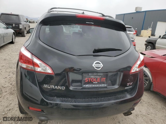 2014 Nissan Murano SV with VIN JN8AZ1MU1EW403135, listed as a Copart auction lot 48060925 with 189,440 mi miles and Clean Title. Bid and sale history available at carsss.com. Image 6.