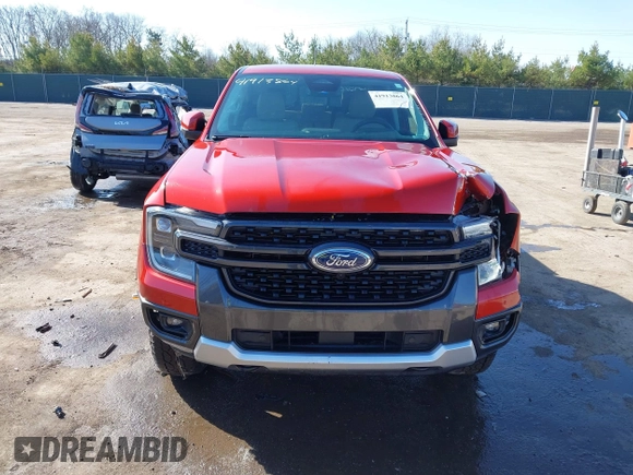 2024 Ford Ranger Lariat with VIN 1FTER4KH9RLE09180, listed as a IAAI auction lot 41913864 with 31,862 mi miles and . Bid and sale history available at DreamBid. Image 12.