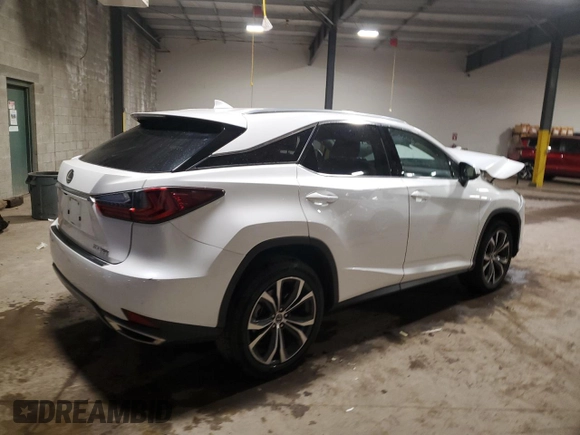 2020 Lexus RX with VIN 2T2HZMDA1LC228727, listed as a Copart auction lot 52882055 with 8,730 mi miles and Salvage Title. Bid and sale history available at carsss.com. Image 3.