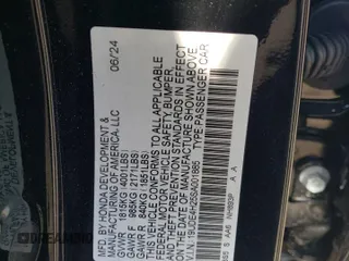 2025 Acura Integra with VIN 19UDE4H25SA001885, listed as a Copart auction lot 79097844 with 5,924 mi miles and Salvage Title. Bid and sale history available at DreamBid. Image 14.